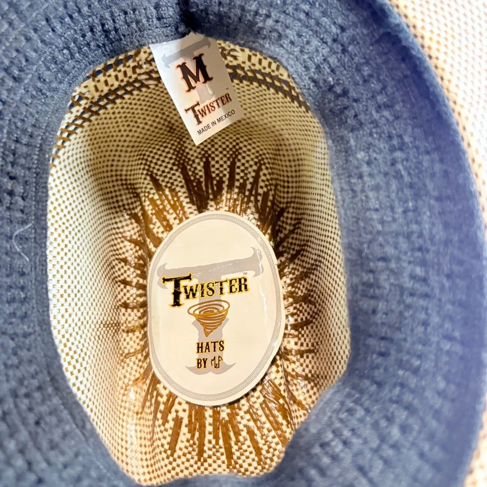 Twisted X brand cowboy hat natural straw Kids size medium western cowboy
